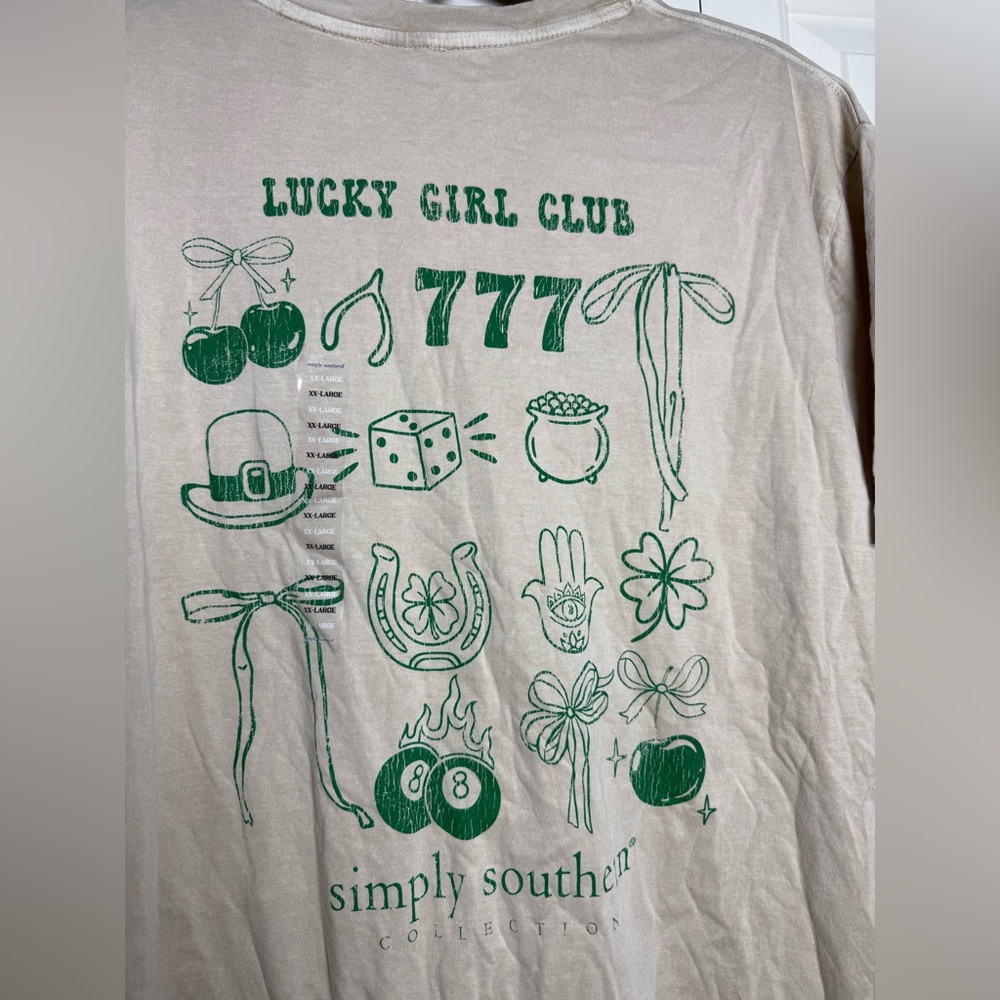 Simply‎ Southern Lucky Girl Club Tee - Picture 2 of 6